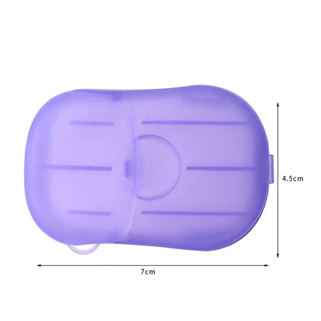 Портативный 20 шт./компл. мыло таблетки ящик для хранения мини Ручная стирка мыло Бумага открытый бизнес путешествия одноразовые