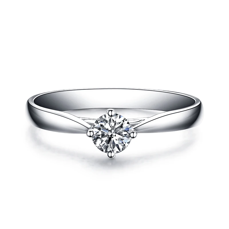 ZOCAI новый дизайн кольцо 0 30 CT/0 4 5 CT реальный бриллиант обручальное платина Pt950
