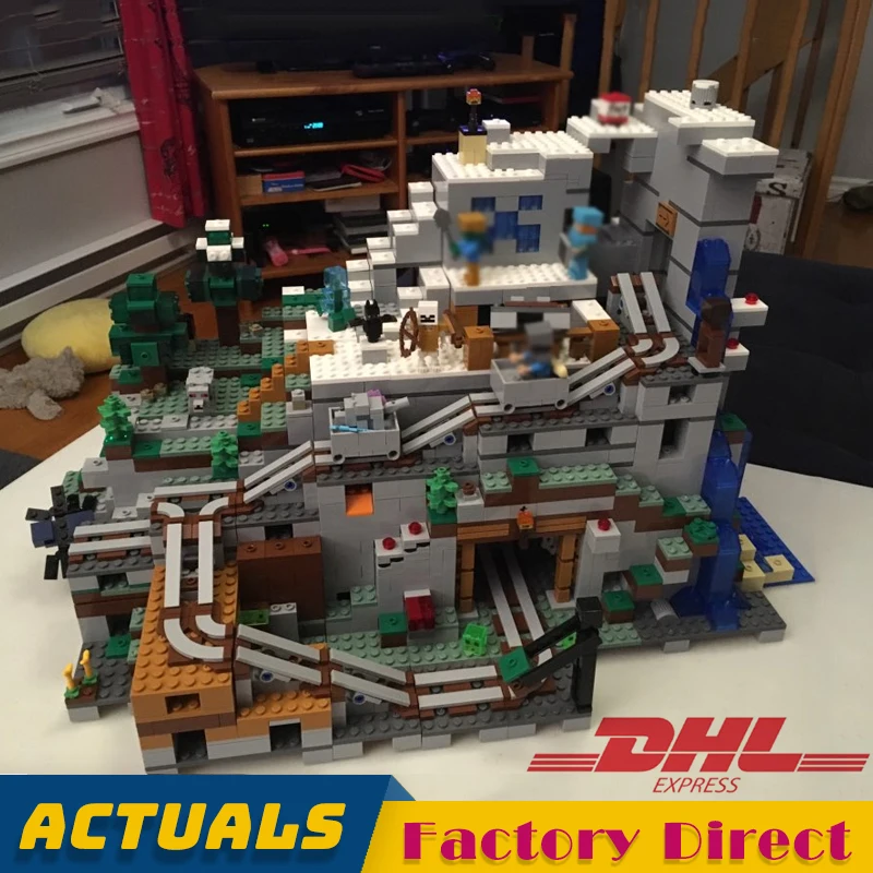 

2863pcs The Mountain Cave Minecrafted My World 831 Sandbox Model Building Blocks Bricks Toy Children Compatible 21137