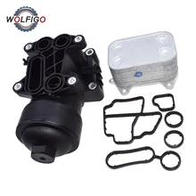 WOLFIGO 03L 115 389 B/C/G/H масляный фильтр в сборе для AUDI A3 A4 VW SEAT SKODA 1,6 2,0 TDI VW 03L 115 389 B VW 03L 115 389 C