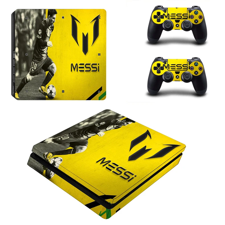 PS4 Slim Messi наклейка s кожа для sony playstation 4 play station 4 Slim консоль и контроллер Skins Vinilo наклейка