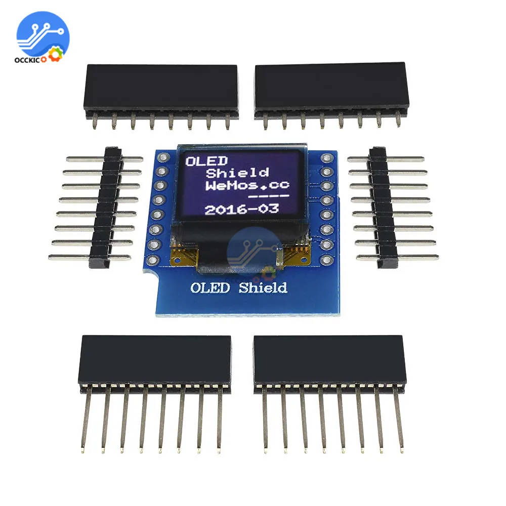 0 66 &quotдюймовый 64X48 IIC I2C O светодиодный ЖК дисплей экран модуль щит совместим с Arduino