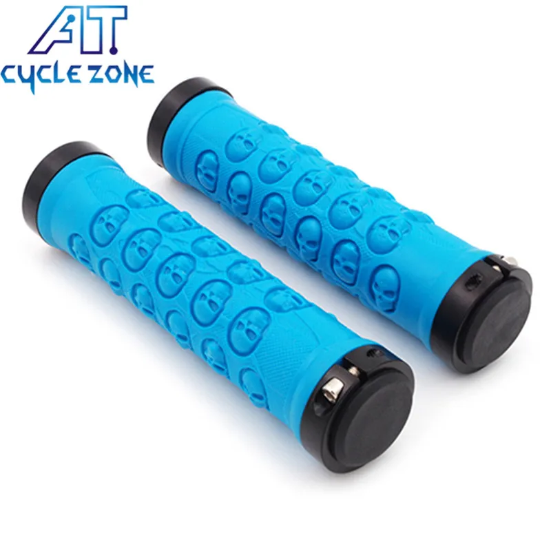 2018 New Skull Shape Cycling Lockable Handle Grip For Bicycle MTB Road Bike Handlebar Bicycle