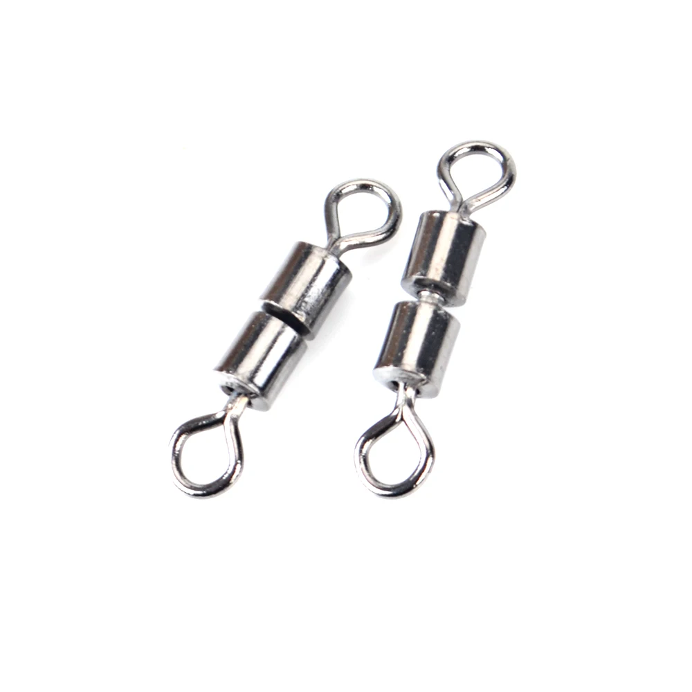 

10PCS/Lot 4# 6# 8# 10# 12# Fishing High Speed Double Rolling Swivel Fish Hook Lure Connector Terminal Fishing Tackle
