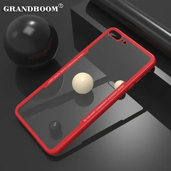 

50pcs Transparent Acrylic Back Soft TPU Frame Anti-shock Case For iPhone 11 Pro Max XS XR X 8 7 6 6S Plus 5 5S SE Armor Cover