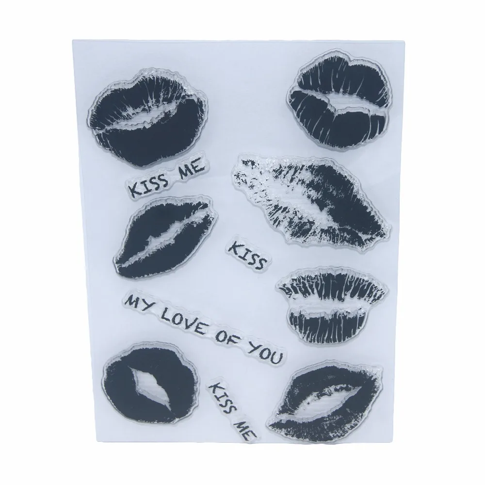 Kiss Style Transparent Clear Stamp DIY Silicone Seals Scrapbooking/Card Making/Photo Album Decoration Supplies | Канцтовары для