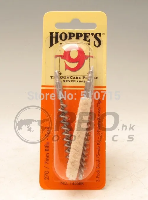 Hunting gun cleaning copper steel cotton brush head .270 7mm kit 1455BK