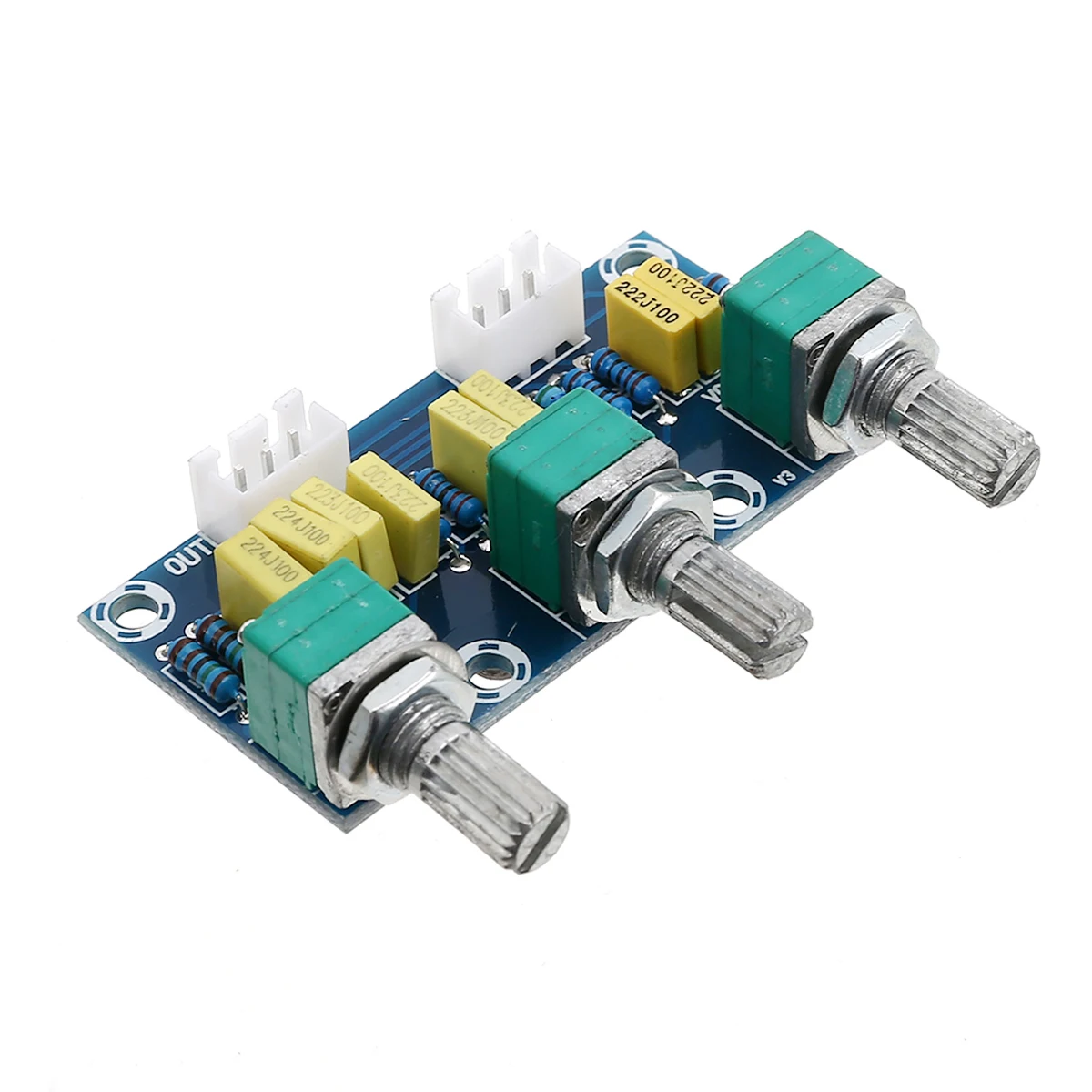 XH-M802 HiFi Amplifier Passive Tone Board Treble Bass Volume Control Preamplifier Board 2 Channels Amplifier Panel Sound Palette