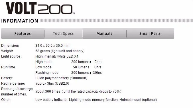 Discount CATEYE VOLT100/200 USB rechargeable lamp headlight flashlight equipped mountain bike cycling light 1 Discount CATEYE VOLT100/200 USB rechargeable lamp headlight flashlight equipped mountain bike cycling light 1