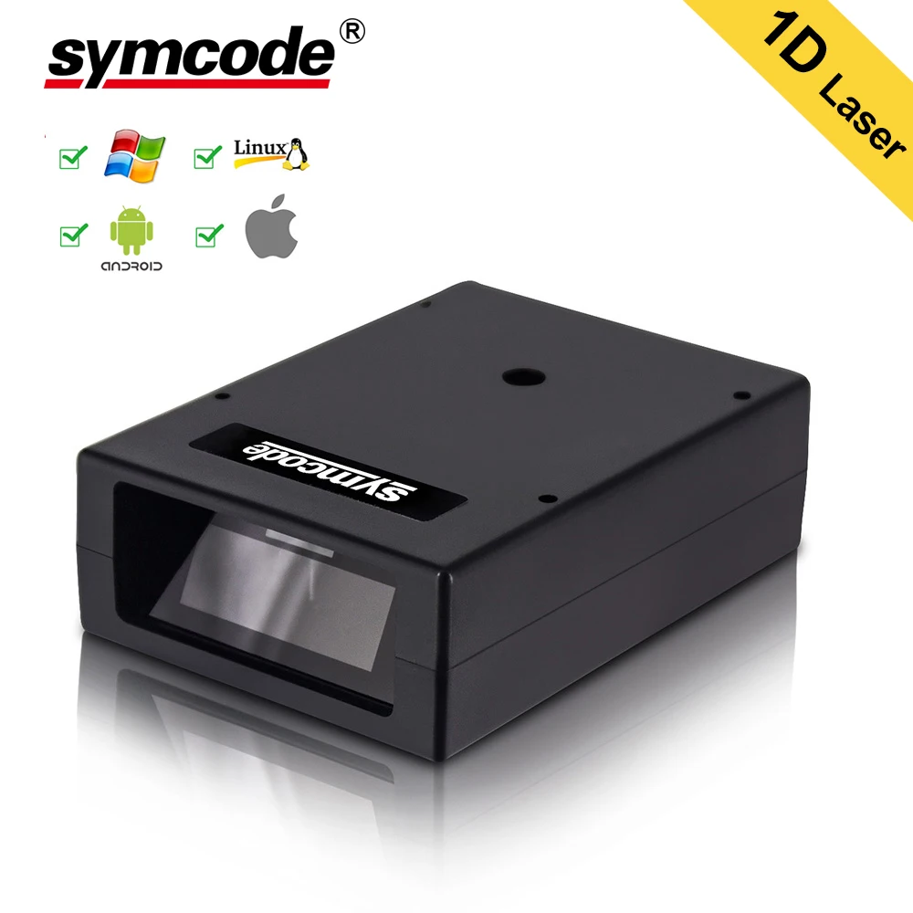  Automatic Barcode ScannerSymcode USB Laser Wired Handheld Portable Box Automatic 1D Barcode Reader