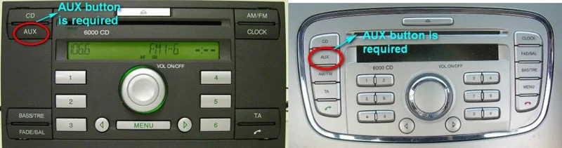 Biurlink Aux вход до 3,5 мм MP3 аудио разъем кабель для iPhone для Ford 6000 CD 12Pin CD Changer разъем