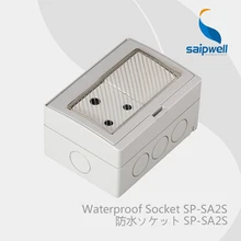 Saipwell электрические вилки и розетки IP55 переключатель и розетка водонепроницаемый двойной контроль Южная Африка стиль(SP-SA2S