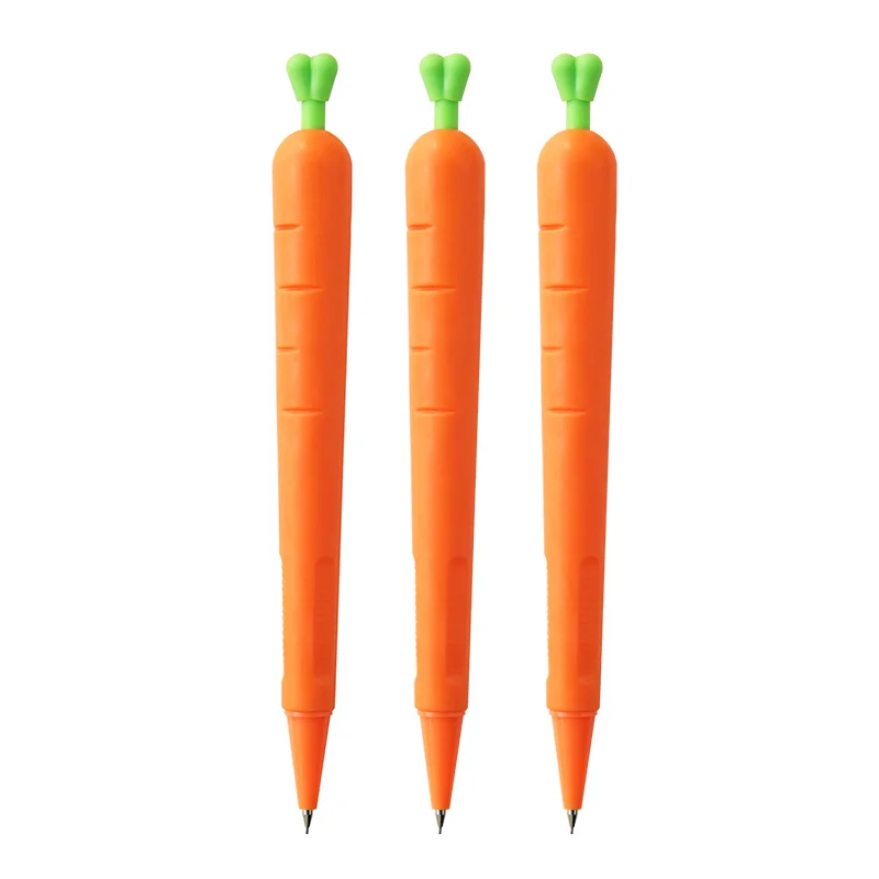 JIANWU 1 шт. милый морковный автоматический карандаш мягкий силиконовый механический карандаш школьные офисные канцелярские принадлежности поддержка kawaii