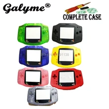 7 цветов Выберите Mars Bros Экран объектива полный комплект Корпус В виде ракушки игры Чехол ремонт Fit gameboyadvance консоли Boy Advance