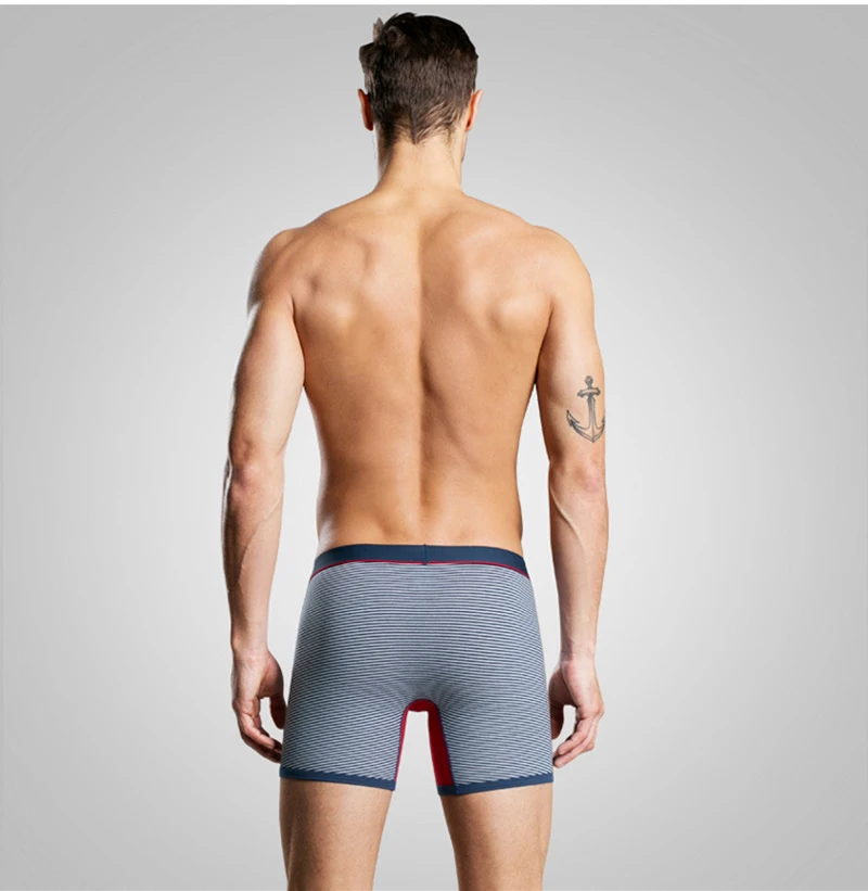 Long Boxers For Men Big Underwear Male Plus Size Mens Boxers Men's Loose Panties Klein Men Calzoncillos Bombre Boxers Men Trunks09