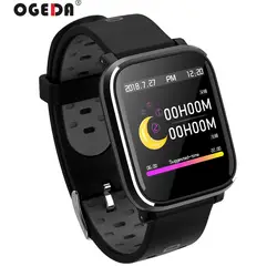 OGEDA 2019 Smartwatch Спорт для мужчин шаг Bluetooth водонепроницаемый секундомер gps камера Fintness сердечного ритма мониторы сфигмоманометр