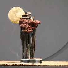 Шт назад благовония курильница украшения сандаловое дерево дома горная вода Крытый для Будды чай большой благовония горелка AP5291054