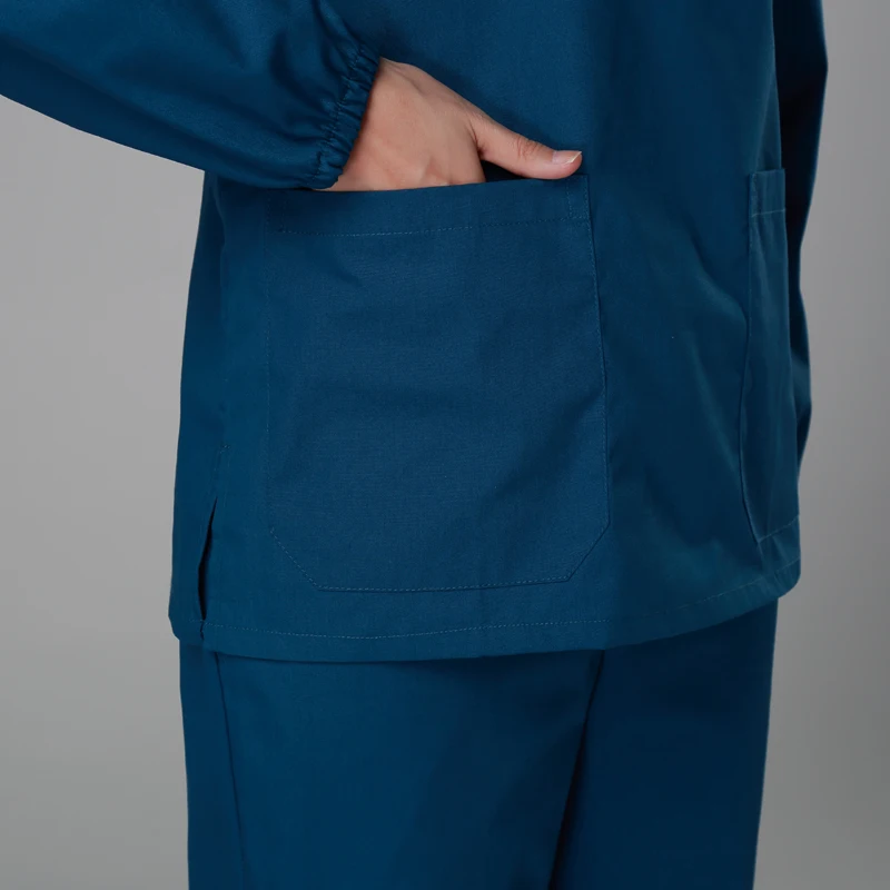 Новые мужские и женские медицинские наборы для скраба больница доктор униформа медсестры стоматологическая клиника v-образный вырез с длинным рукавом медицинские скрабы Nanou XK008