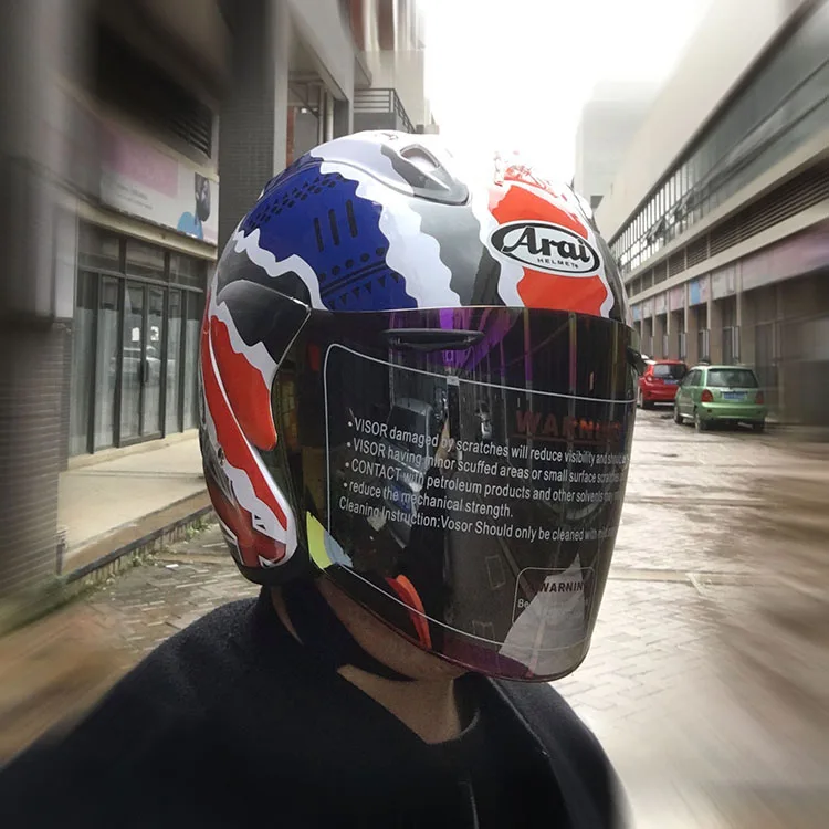

Top hot ARAI R3 helmet motorcycle helmet half helmet open face helmet casque motocross SIZE: S M L XL XXL,,Capacete