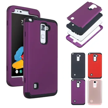 

3 Layers Shockproof PC+silicone Tough Hybrid Armor Drop fullbody Protection Case Cover For LG K520 /Stylus 2/ G Stylo 2/LS775