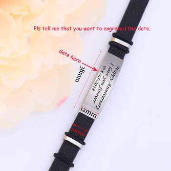 

Personalized Date Trendy Bracelet Happy Anniversary I Love You Forever Bracelet For Boyfriend Exclusive Gift Commemorate Tag