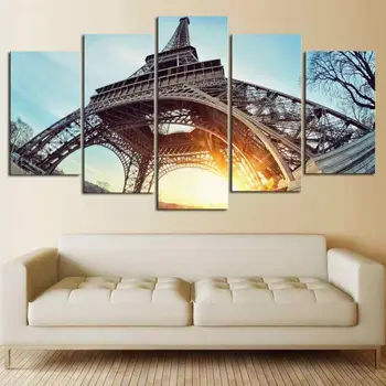 

Home Decor Canvas Print Painting Wall Art Eiffel Tower Paris Poster for living room poster