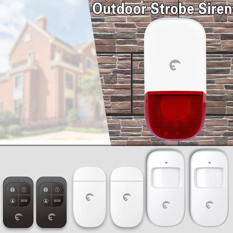 Buy Wireless 433mhz Outdoor Siren Home Security