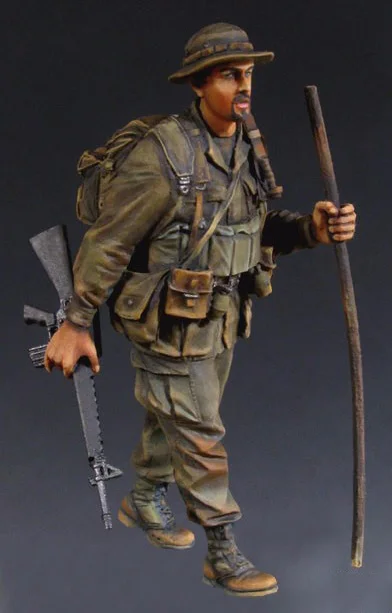 1/35 Resin Figure Model Kit Vietnam War US Soldiers Unpainted Unassambled 