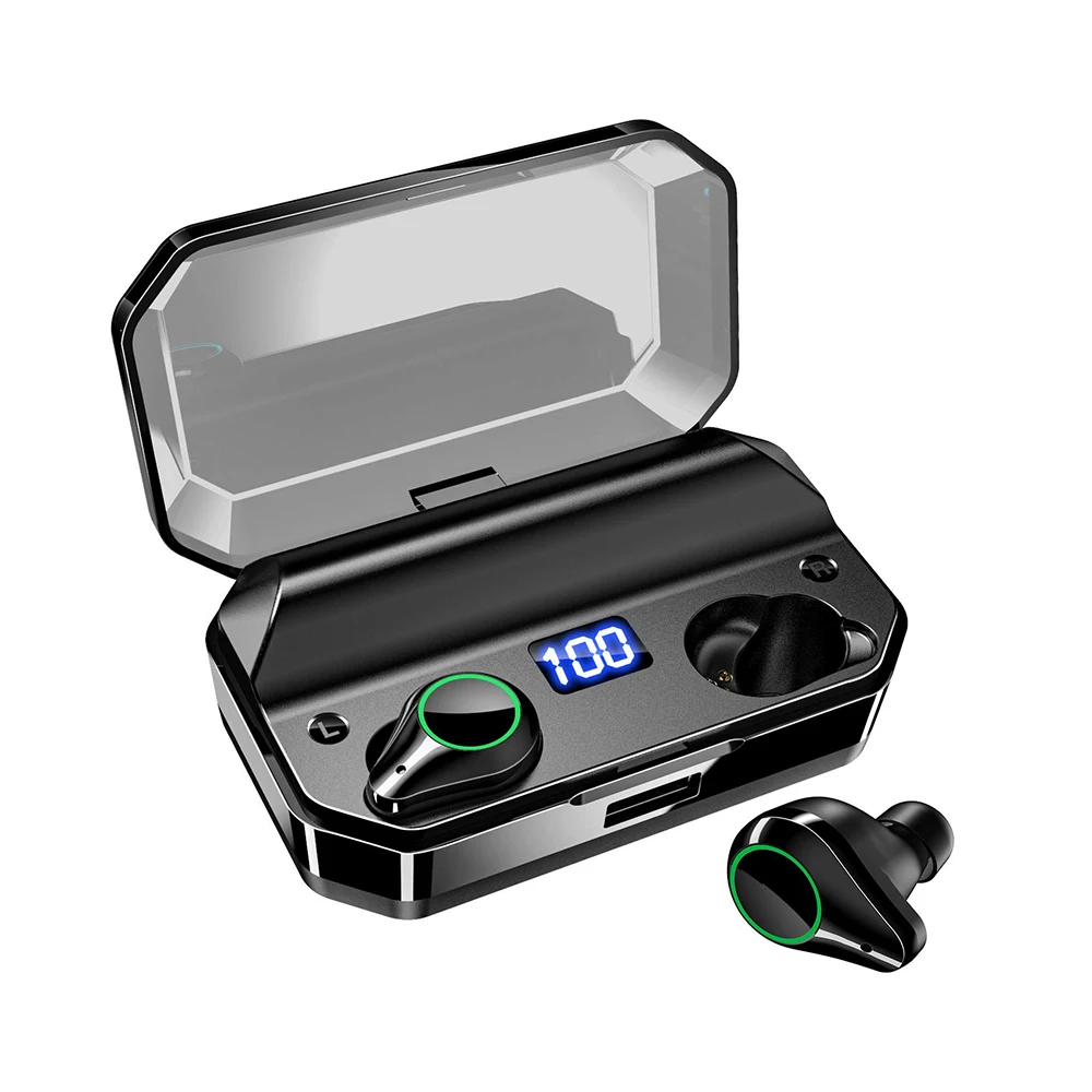 

LED Display Wireless Bluetooth Earphone 5.0 Touch Stereo Bluetooth Earphone IPX7 Bluetooth Stereo Earbuds 7000MA Power Bank
