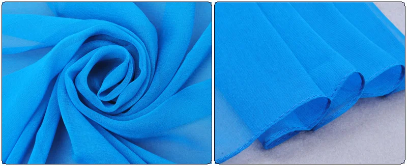 Cachecol Распродажа зима однотонный цвет жоржет шелк шифон Простой женский дизайн длинный snapback полиэстер шарфы повязка cs