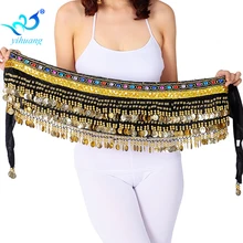 Женский танец живота хипшарф бархатный пояс для танца живота Дамский индийский танец r хип шарф Цыганский