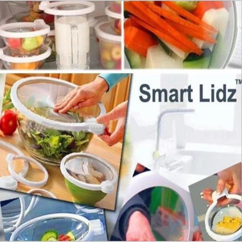 4 шт./компл. Smart Lidz вакуумное уплотнение жидкое плотное удерживающее пищевую