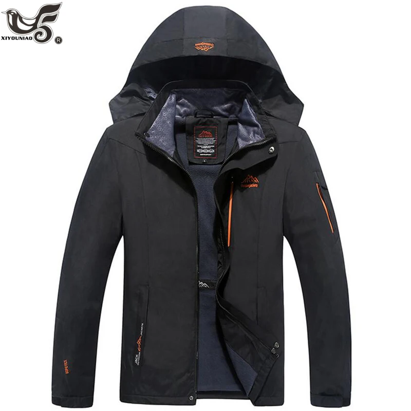 

XIYOUNIAO plus size 7XL8XL autumn winter Men Jacket Military Tactical Winter Waterproof Windproof Soft Shell Jacket Tourism coat