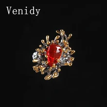 Venidy 2017 New Irregular Natural Opal Resizable Ring Fashion Red 925 Sterling Silver Jewelry Vintage Wedding Rings For Women
