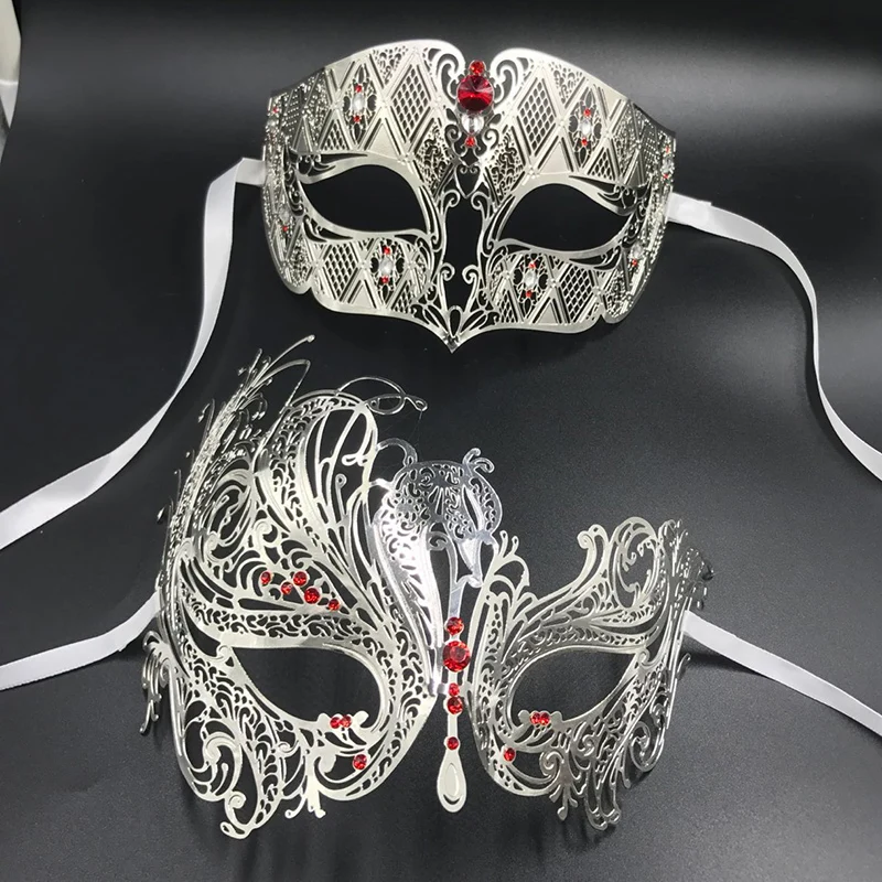 Couple Masquerade Ball Mask Pair Phantom Masquerade Dance Prom Wedding Party