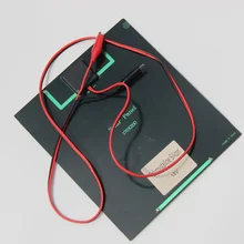 High Quality 6W 18V Solar Cell Monocrystalline Solar Panel+Crocodile Clip For Charging 12V Battery Charger New Free Shipping