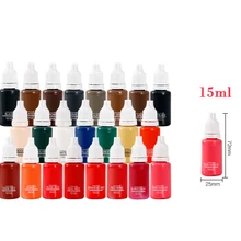 23 Цвет 1/2OZ Микро Пигмент профессиональный макияж бровей Подводка для губ эффект татуажа чернил пигмента татуировки Искусство_ TA116(1-24