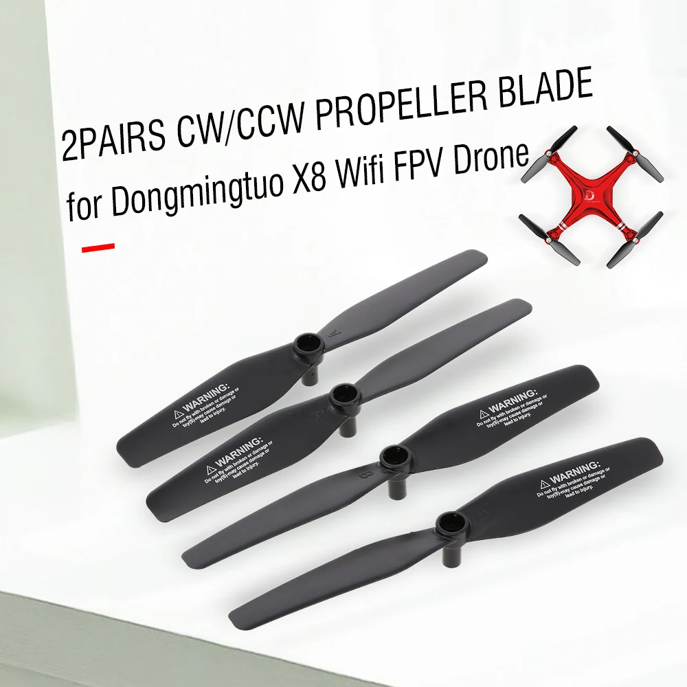 2 пары дронов с камерой пропеллеры CW/CCW для квадрокоптера Dongmingtuo X8 Wi Fi FPV|Детали и
