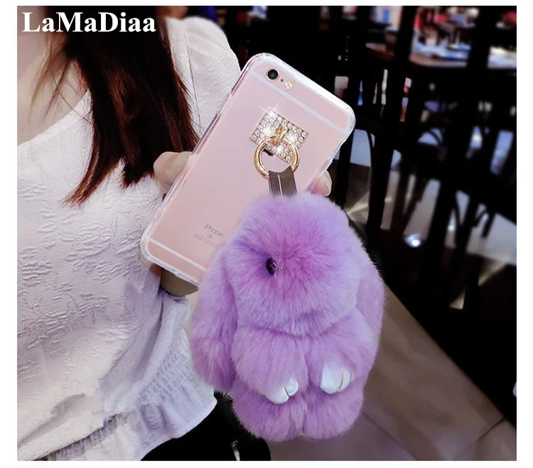 LaMaDiaa пушистая плюшевая искусственная кожа для Xiaomi8 9 SE 5X 6X MAX2 Redmi7 8 5A 6A 8A Note4X 7 6 Pro