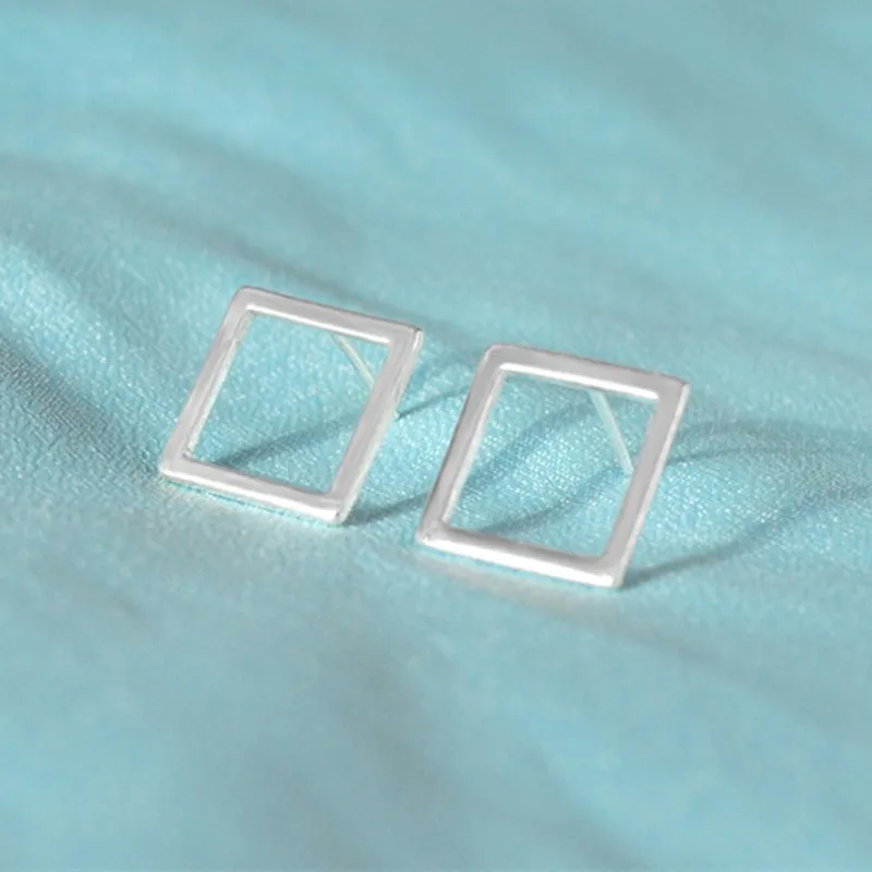 square earrings geometric