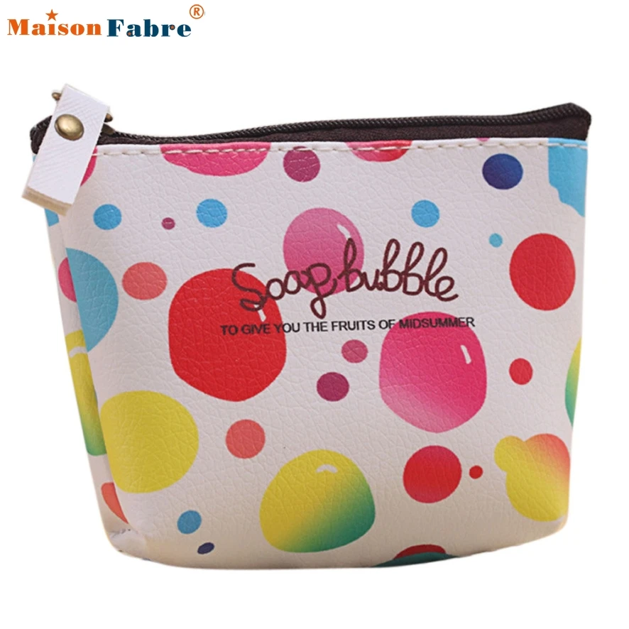 

New Fashion Women Leather Coin Purse Cute Wallets Storage Change Bags Card Bags Bolsas Carteira Feminina Coin Bag Maison Fabre
