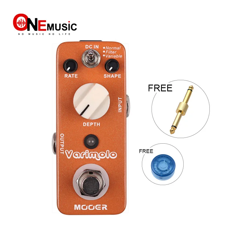 

Mooer Varimolo Tremolo Effect Guitar Pedal Digital Effect Pedal with three different tremolo modes Full Metal Shell True Bypass