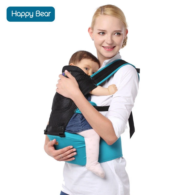 

HappyBear Baby Carrier Toddler Hipseat Backpacks Mesh Design Sling Breathable Infant Comfortable Backpack 3-36 Months 8019