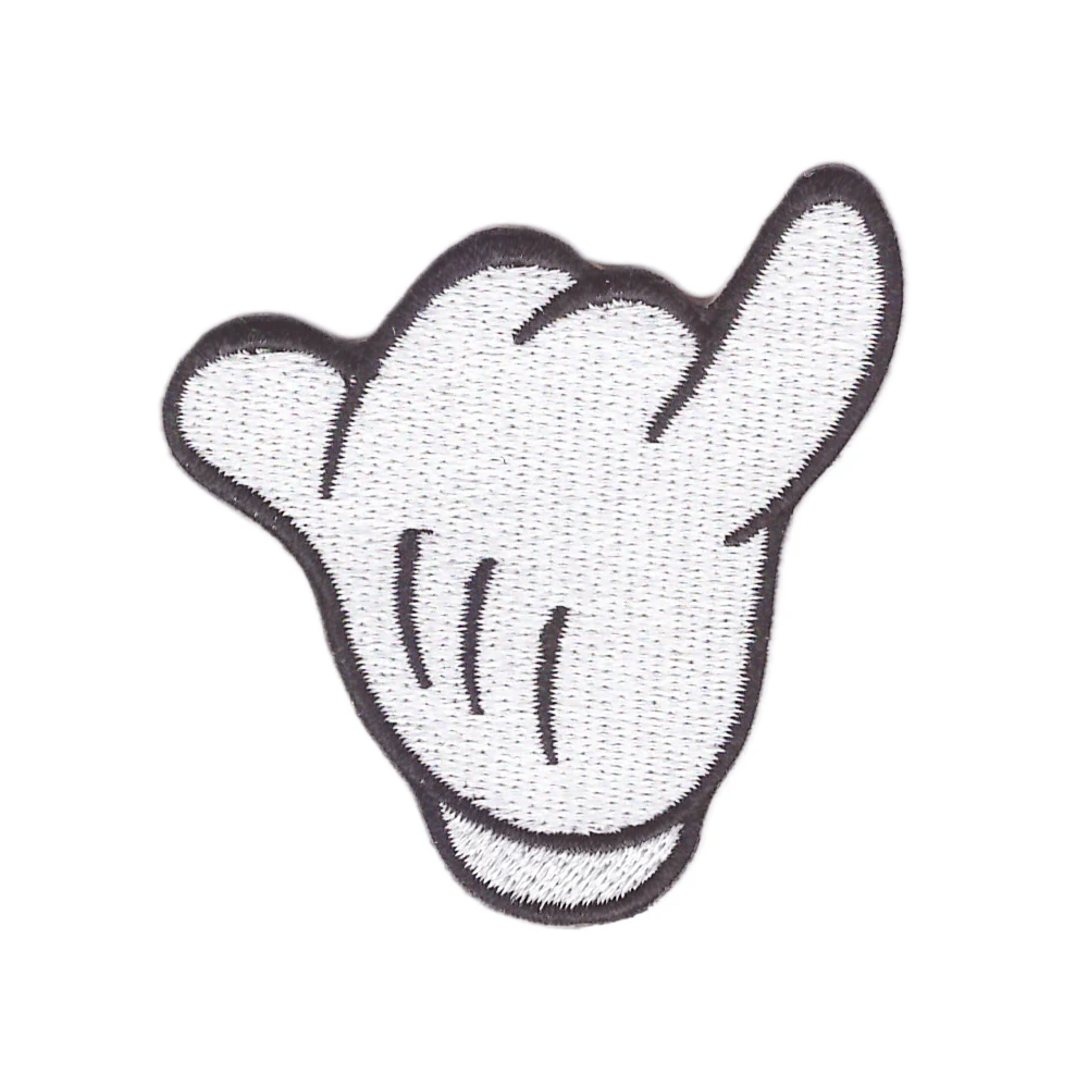 

Cute carton hand Sew / Iron On Patches for clothing Jeans Jacket Embroidery DIY Applique Badge Clothes Stickers Apparel