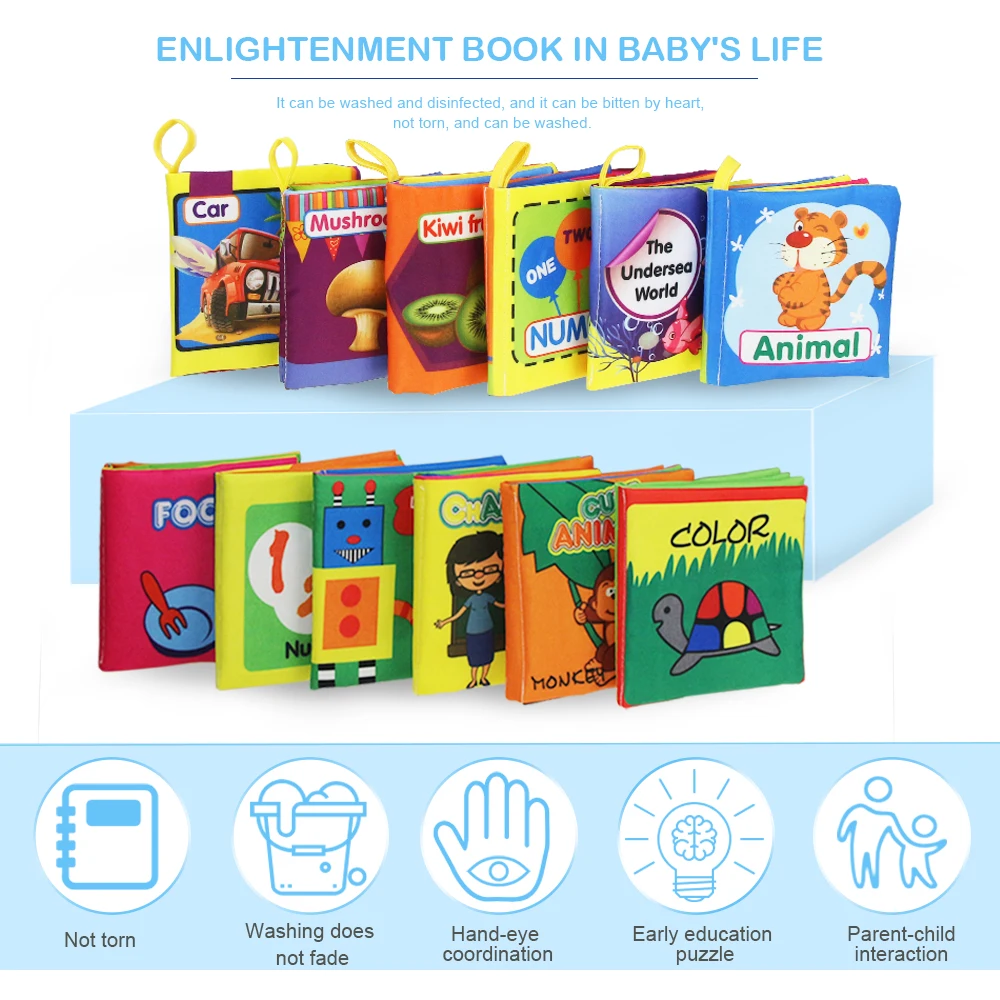 SOFT BABY BATH BOOK EDUCATIONAL FUN TODDLER KIDS LEARNING PVC 4 DESGINS