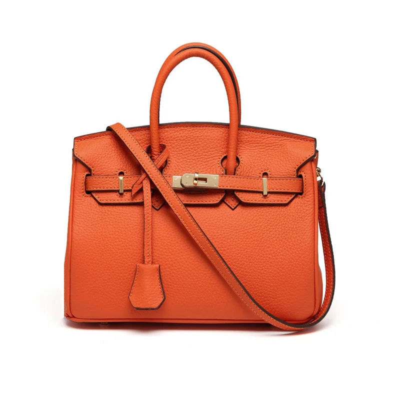 

100% Genuine Leather Shoulder Bags for Ladies Luxury Handbags Women Bags Designer Fashion Lock Large Soft Totes Bolsas Feminina