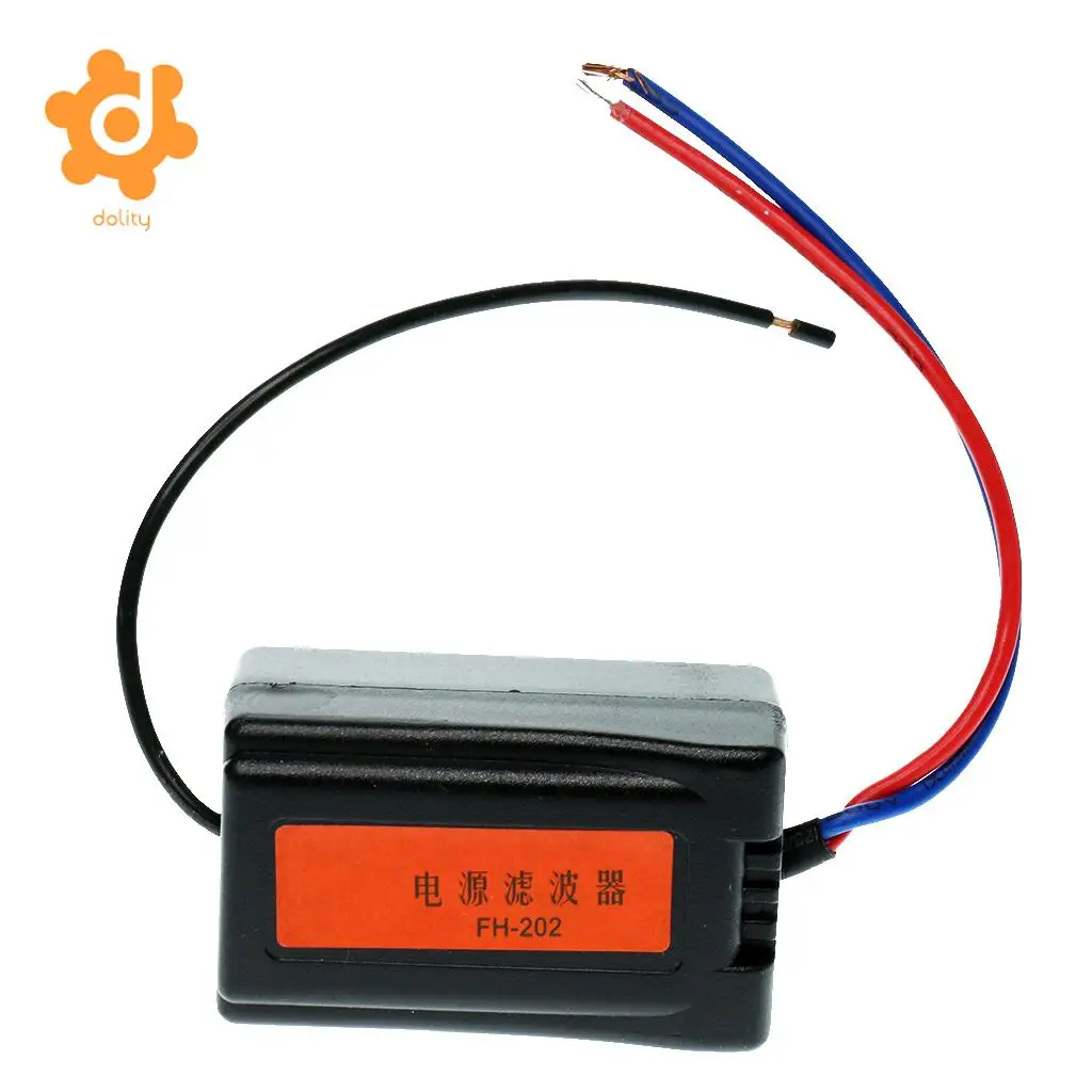 Car 12V Pre-wired Audio Power Noise Filter Ground Loop Isolator Suppressor
