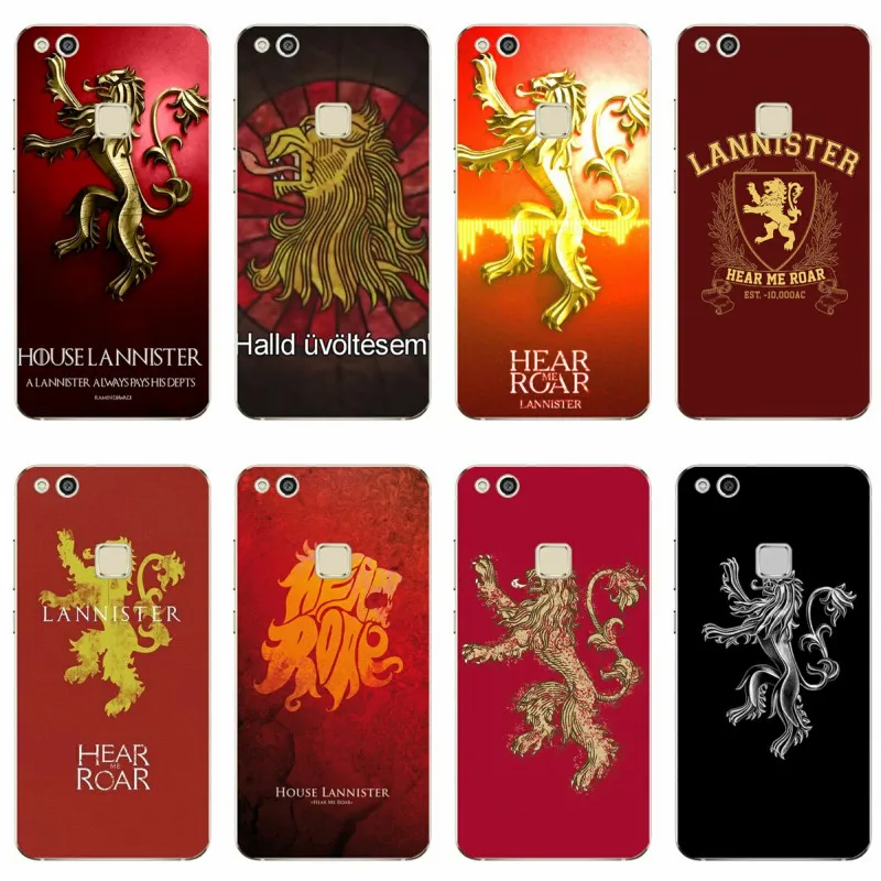 

Game of Thrones lannister Cover TPU Phone Case For Huawei P8 P9 P10 P20 Lite Mate 9 10 Honor V9 9 Mate 9 10 Por P9 P20 Plus