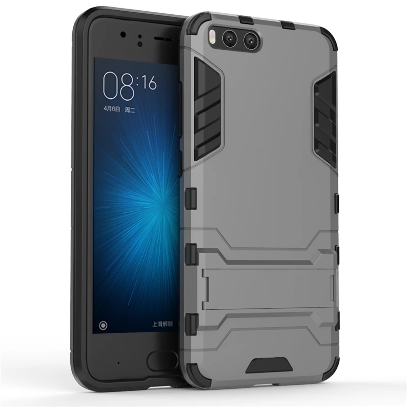 2 in 1 Hard PC+Soft Silicone TPU Rugged Rubber Kickstand Case For Xiaomi Mi6 Mi6 Plus Matte Armor Shockproof Phone Holder Cover (13)
