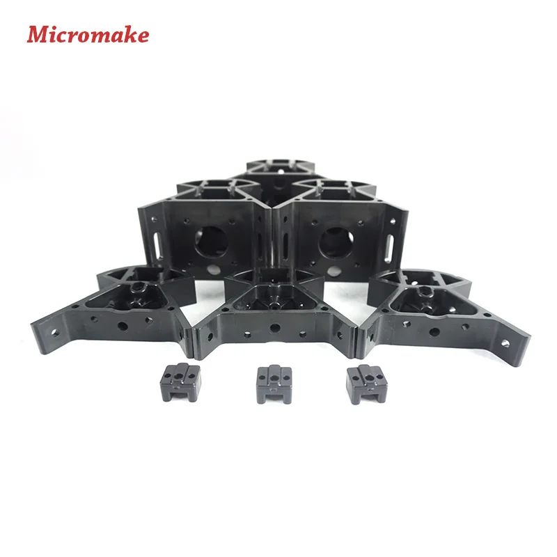 Micromake كوسيل طابعة إطار دلتا 3D أجزاء قطع حقن بلاستيكية أعلى/أسفل Vertax مجموعة حقن صب الإطار موصلات